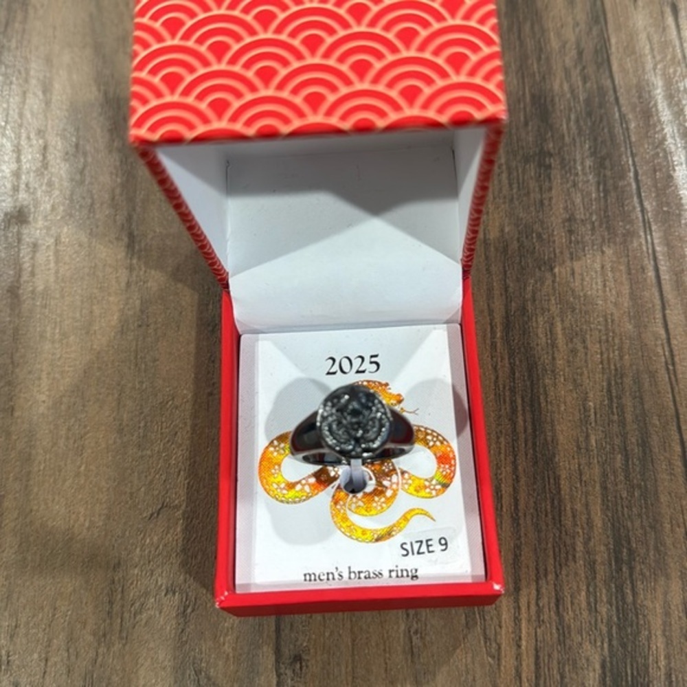 Mens 2025 Brass Ring Size 9